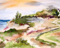 Aquarell | 30 x 60 cm | Preis: 85 € | #736 Ahrenshoop (Aquarell)