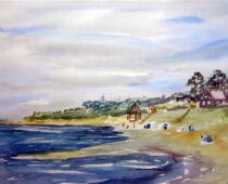 Aquarell | 36 x 48 cm | Preis: 125 € | #825 Ahrenshoop (Aquarell)