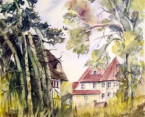 Aquarell | 36 x 48 cm | Preis: 125 € | #9 Ahrenshoop (Aquarell)