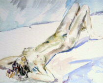 Aquarell | 20 x 30 cm | Preis: 65 € | #14 Akt (nachempfunden) (Aquarell)