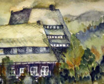 Aquarell | 20 x 30 cm | Preis: 60 € | #22 Altenberg - Raupennest (Aquarell)