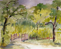 Aquarell | 36 x 48 cm | Preis: 100 € | #75 Bad Liebenwerda (Aquarell)