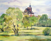 Aquarell | 42 x 56 cm | Preis: 150 € | #130 Dommitzsch (Aquarell)