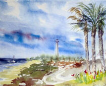 Aquarell | 30 x 40 cm | Preis: 85 € | #176 Fuertoventura (Aquarell)