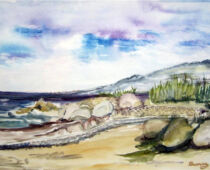 Aquarell | 30 x 40 cm | Preis: 75 € | #831 Griechenland (Aquarell)