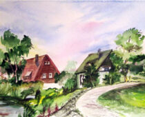 Aquarell | 36 x 48 cm | Preis: 125 € | #256 Hiddensee (Aquarell)