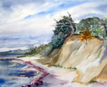 Aquarell | 36 x 48 cm | Preis: 125 € | #859 Hiddensee (Aquarell)