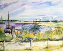 Aquarell | 42 x 56 cm | Preis: 125 € | #260 Hiddensee (Aquarell)
