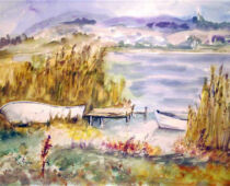 Aquarell | 36 x 48 cm | Preis: 125 € | #265 Hiddensee (Aquarell)