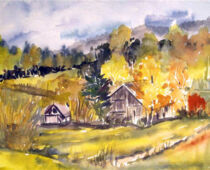 Aquarell | 20 x 30 cm | Preis: 65 € | #279 Idylle (Aquarell)