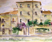 Aquarell | 30 x 60 cm | Preis: 120 € | #283 Italien (Aquarell)