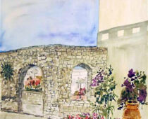 Aquarell | 36 x 48 cm | Preis: 80 € | #289 Italien (Aquarell)