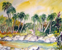 Aquarell | 36 x 48 cm | Preis: 125 € | #306 Kuba (Aquarell)