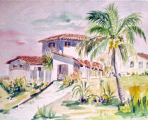 Aquarell | 36 x 48 cm | Preis: 125 € | #305 Kuba - Varadero (Aquarell)