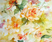 Aquarell | 36 x 48 cm | Preis: 125 € | #318 Magnolie (Aquarell)