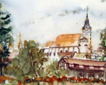 Aquarell | 30 x 40 cm | Preis: 85 € | #692 Torgau - Marienkirche (Aquarell)