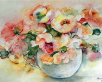 Aquarell | 36 x 48 cm | Preis: 125 € | #327 Mohnblüte (Aquarell)