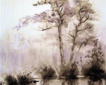 Aquarell | 30 x 40 cm | unverkäuflich | #910 Nebelstimmung (Aquarell)