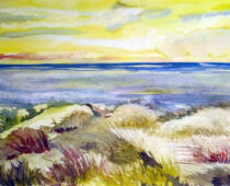 Aquarell | 36 x 48 cm | Preis: 125 € | #372 Ostsee (Aquarell)