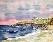 Aquarell | 30 x 40 cm | Preis: 75 € | #373 Ostsee (Aquarell)
