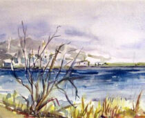 Aquarell | 30 x 60 cm | Preis: 65 € | #393 Ostsee - Prora (Aquarell)
