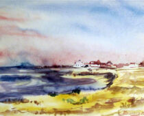 Aquarell | 30 x 40 cm | Preis: 85 € | #423 Slovenien (Aquarell)