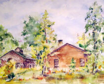 Aquarell | 20 x 30 cm | Preis: 75 € | #479 Torgau - Brückenkopf (Aquarell)