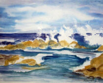 Aquarell | 36 x 48 cm | Preis: 100 € | #837 An der Ostsee (Aquarell)