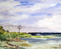 Aquarell | 36 x 48 cm | Preis: 125 € | #61 Prerow - An der Ostsee (Aquarell)