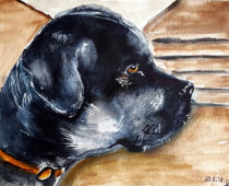 Aquarell | 18 x 24 cm | Gastgeschenk Hochzeit | #978 Bruno (Aquarell)