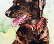 Aquarell | 18 x 24 cm | Gastgeschenk Hochzeit | #981 Jackson (Aquarell)