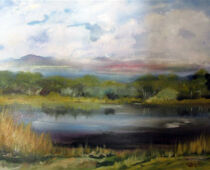 Öl | 40 x 50 cm | unverkäuflich | #857 Torgau - Am Großen Teich (Öl)