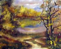 Öl auf Hartfaser | 30 x 40 cm | Preis: 75 € | #626 Idylle (Öl auf Hartfaser)